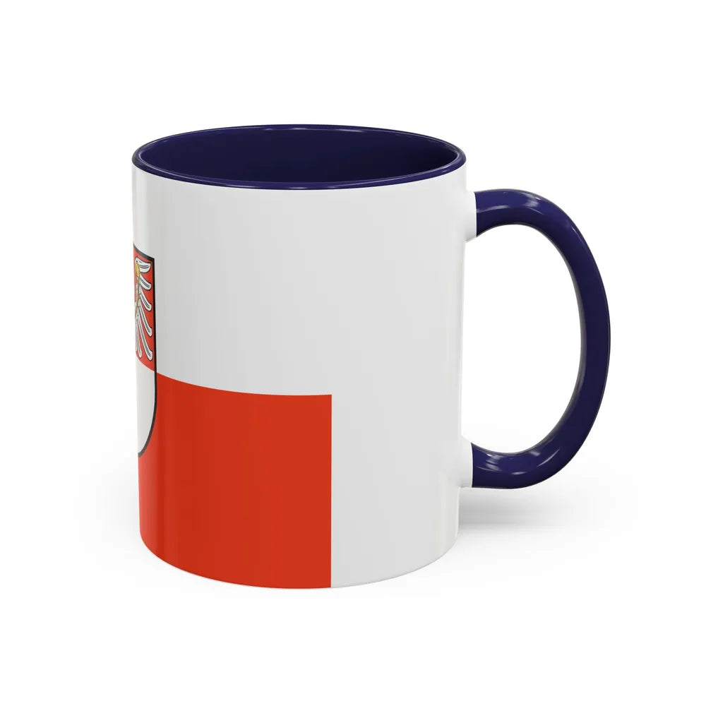 Flag of Barnim Germany - Accent Coffee Mug-Go Mug Yourself