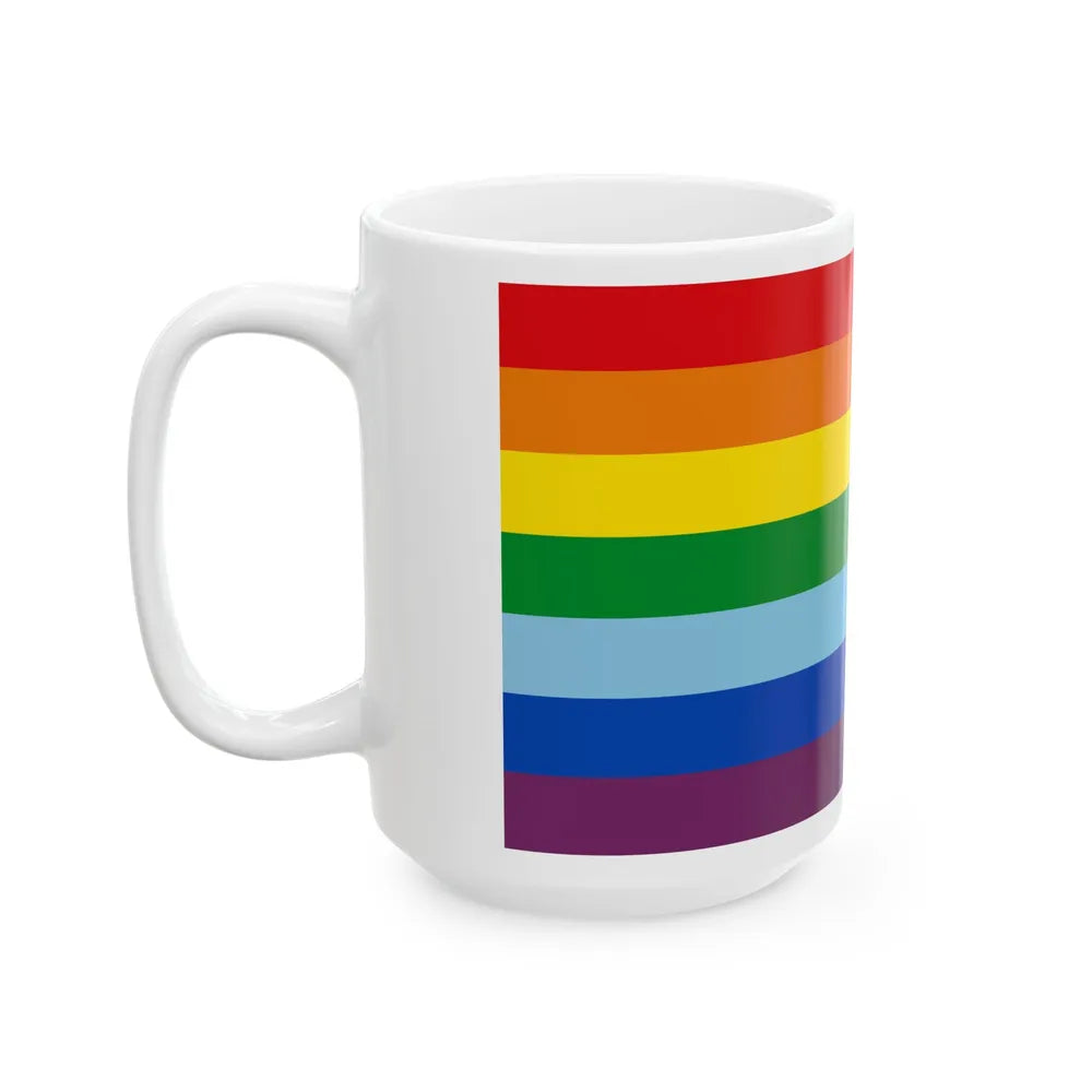 Flag of Cusco capital of the Cusco Region Peru - White Coffee Mug-Go Mug Yourself