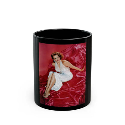 Jane Russell #211 (Vintage Female Icon) Black Coffee Mug-11oz-Go Mug Yourself