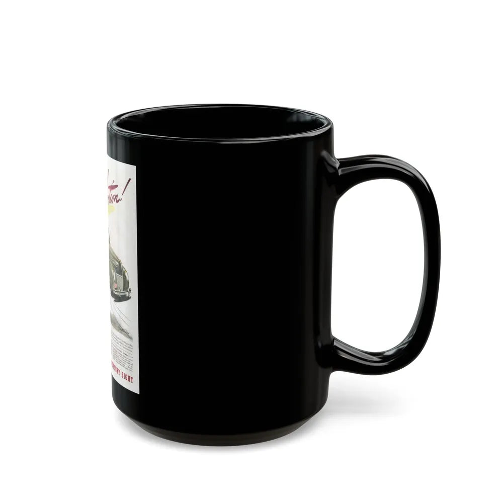 Ford Mercury advertisement, 1939 - Black Coffee Mug-Go Mug Yourself