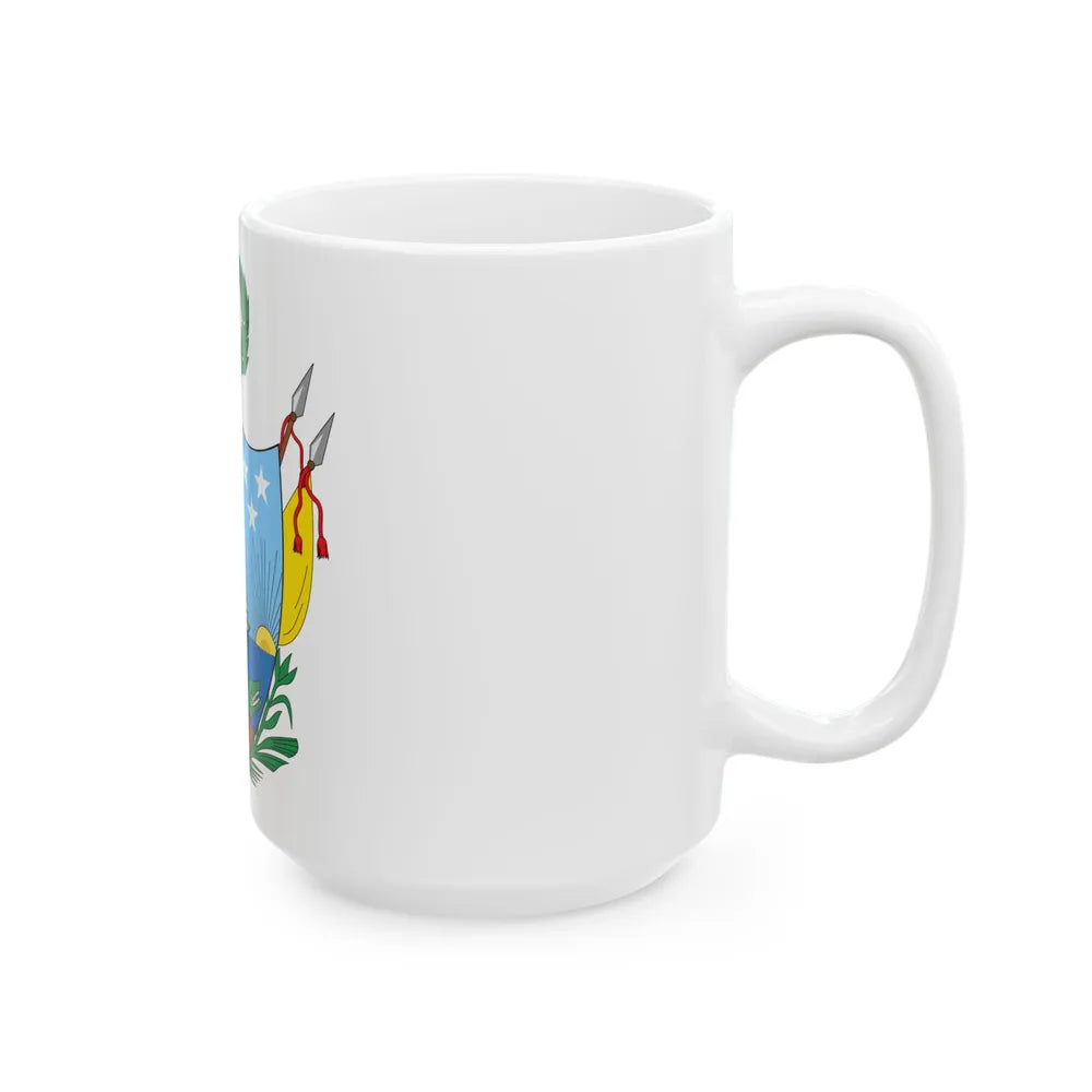 Coat of arms of Gran Colombia (1819) - White Coffee Mug-Go Mug Yourself