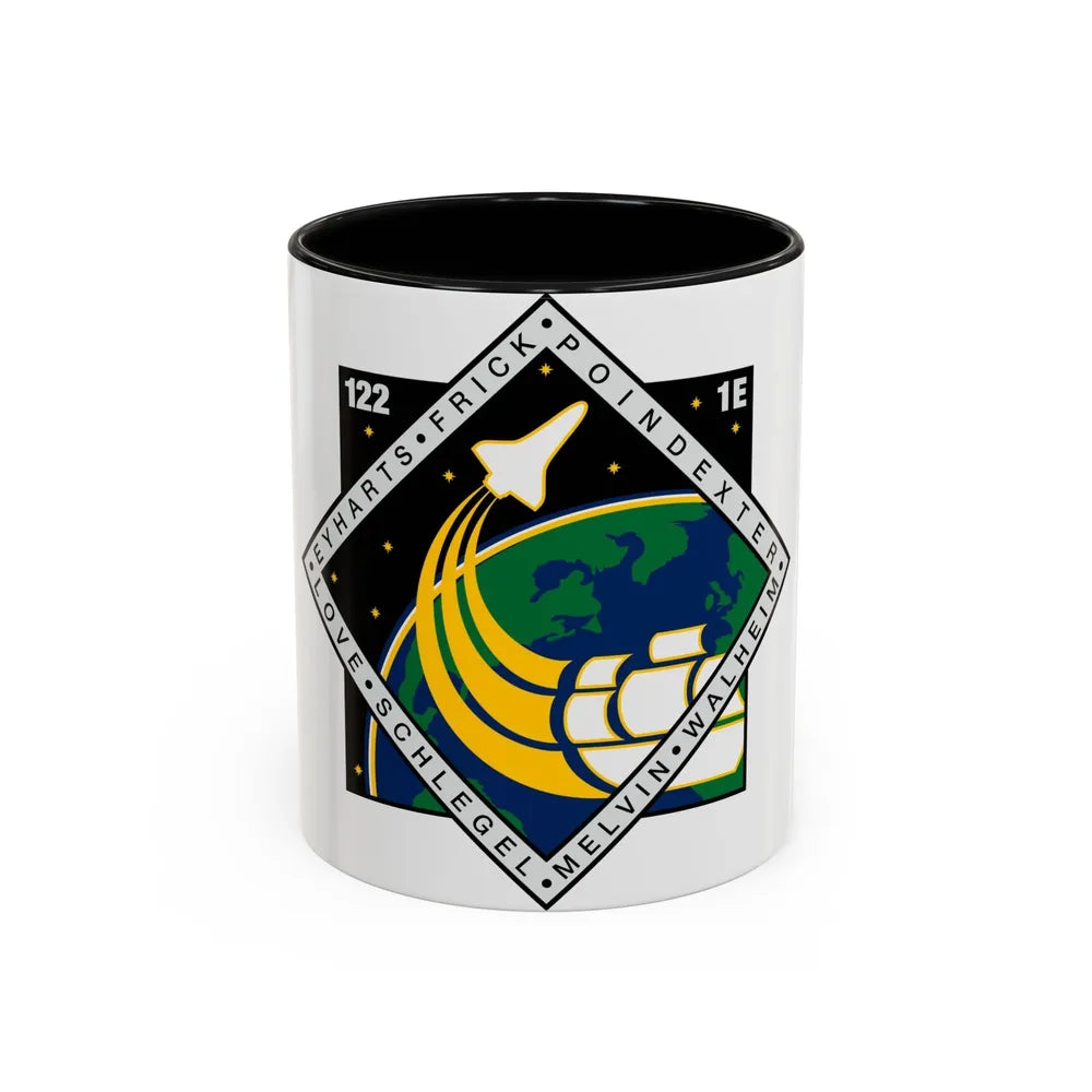 STS 122 (NASA) Accent Coffee Mug-11oz-Black-Go Mug Yourself