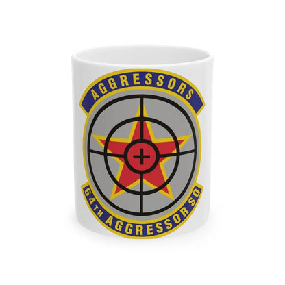 64th Aggressor Squadron (U.S. Air Force) White Coffee Mug-11oz-Go Mug Yourself