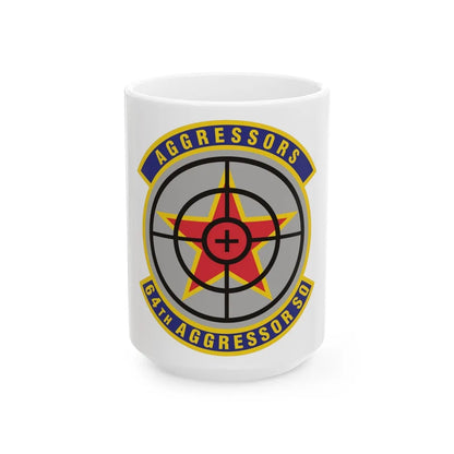 64th Aggressor Squadron (U.S. Air Force) White Coffee Mug-15oz-Go Mug Yourself