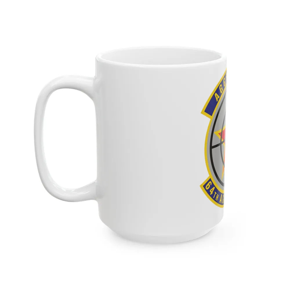 64th Aggressor Squadron (U.S. Air Force) White Coffee Mug-Go Mug Yourself