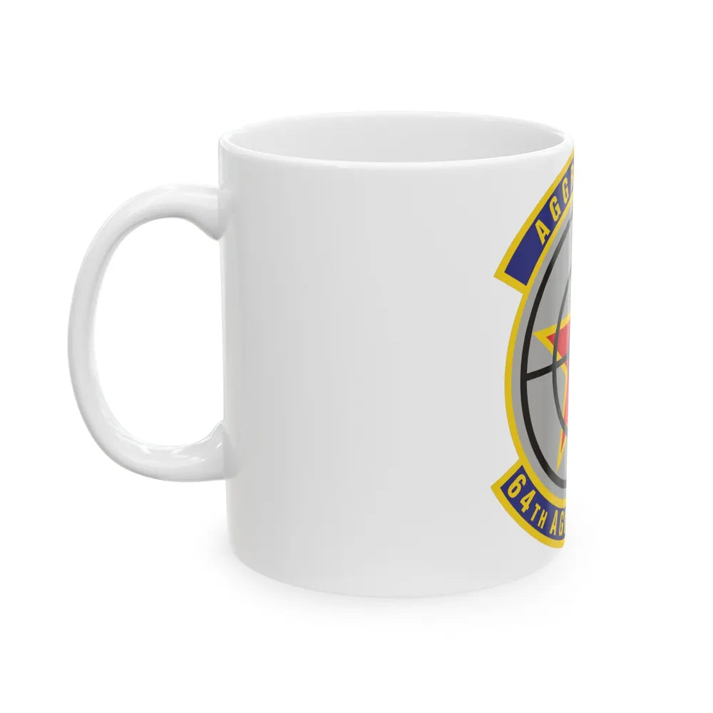 64th Aggressor Squadron (U.S. Air Force) White Coffee Mug-Go Mug Yourself