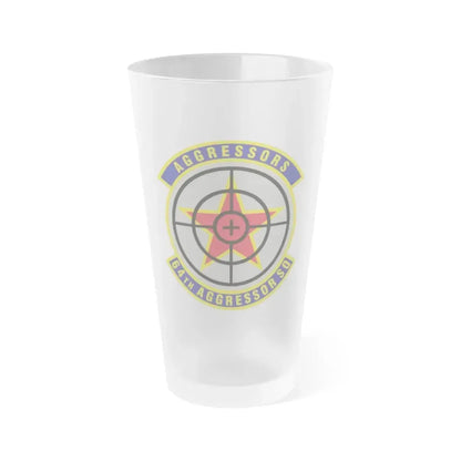 64th Aggressor Squadron (U.S. Air Force) Frosted Pint Glass 16oz 16oz Frosted - Go Mug Yourself