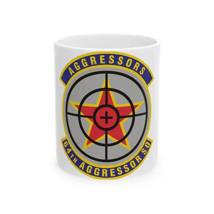 64th Aggressor Squadron (U.S. Air Force) White Coffee Mug 11oz - Go Mug Yourself