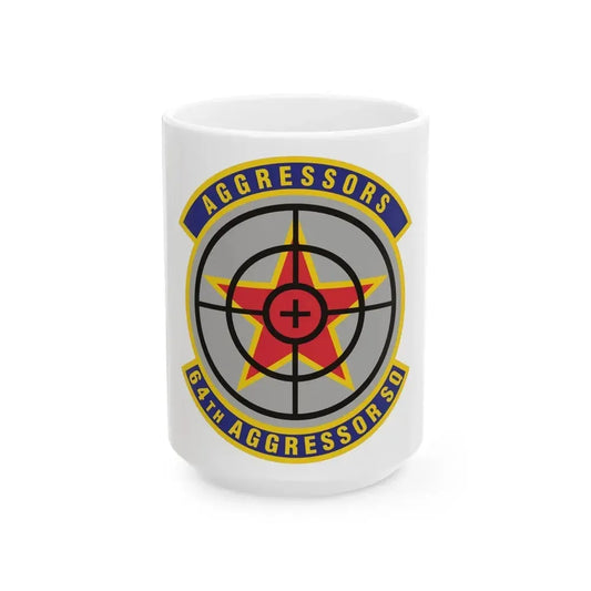 64th Aggressor Squadron (U.S. Air Force) White Coffee Mug 15oz - Go Mug Yourself