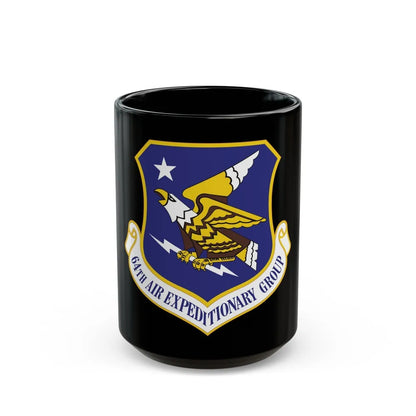 64th Air Expeditionary Group (U.S. Air Force) Black Coffee Mug-15oz-Go Mug Yourself