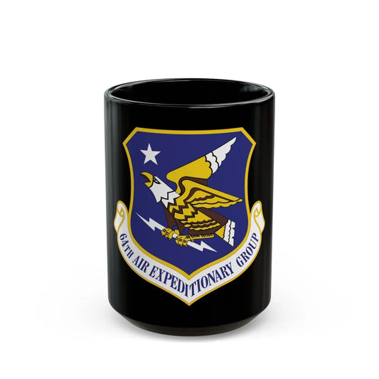 64th Air Expeditionary Group (U.S. Air Force) Black Coffee Mug-15oz-Go Mug Yourself