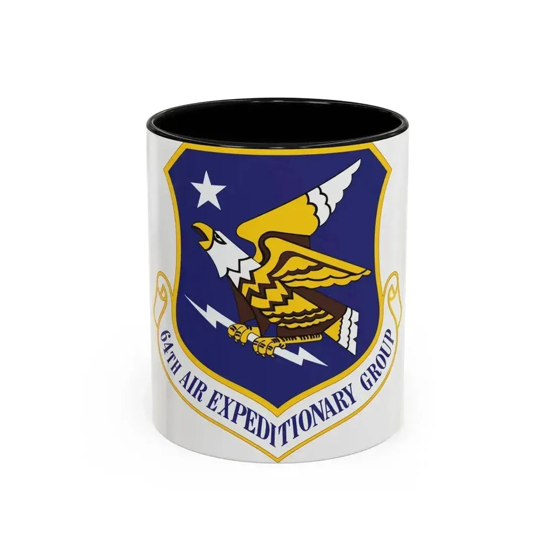 64th Air Expeditionary Group (U.S. Air Force) Accent Coffee Mug 11oz Black - Go Mug Yourself