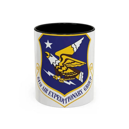 64th Air Expeditionary Group (U.S. Air Force) Accent Coffee Mug 11oz Black - Go Mug Yourself