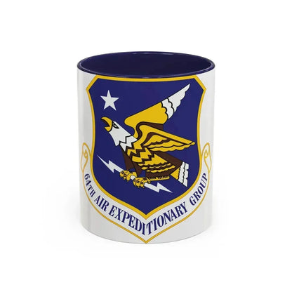 64th Air Expeditionary Group (U.S. Air Force) Accent Coffee Mug 11oz Navy - Go Mug Yourself