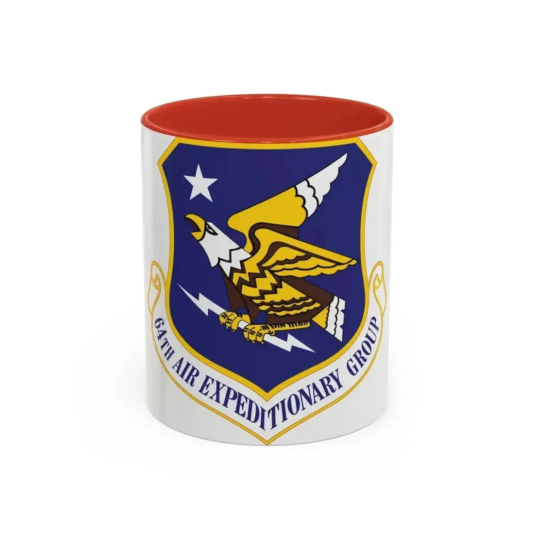 64th Air Expeditionary Group (U.S. Air Force) Accent Coffee Mug 11oz Red - Go Mug Yourself