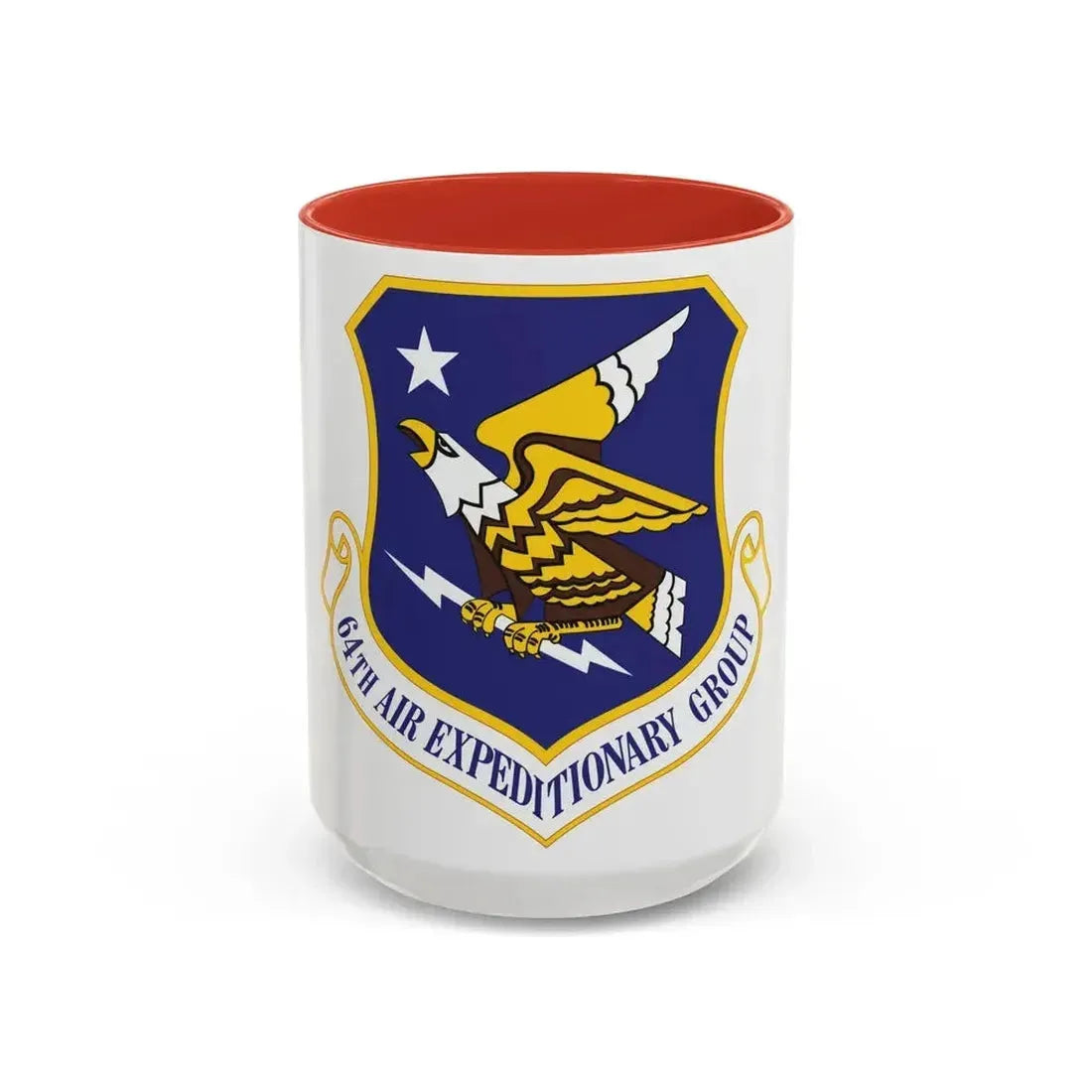 64th Air Expeditionary Group (U.S. Air Force) Accent Coffee Mug 15oz Red - Go Mug Yourself