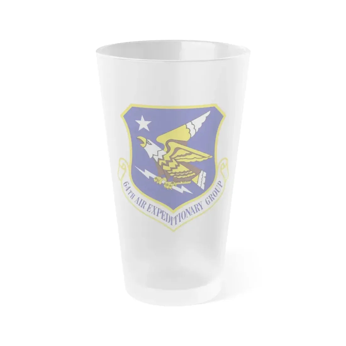64th Air Expeditionary Group (U.S. Air Force) Frosted Pint Glass 16oz Default Title - Go Mug Yourself
