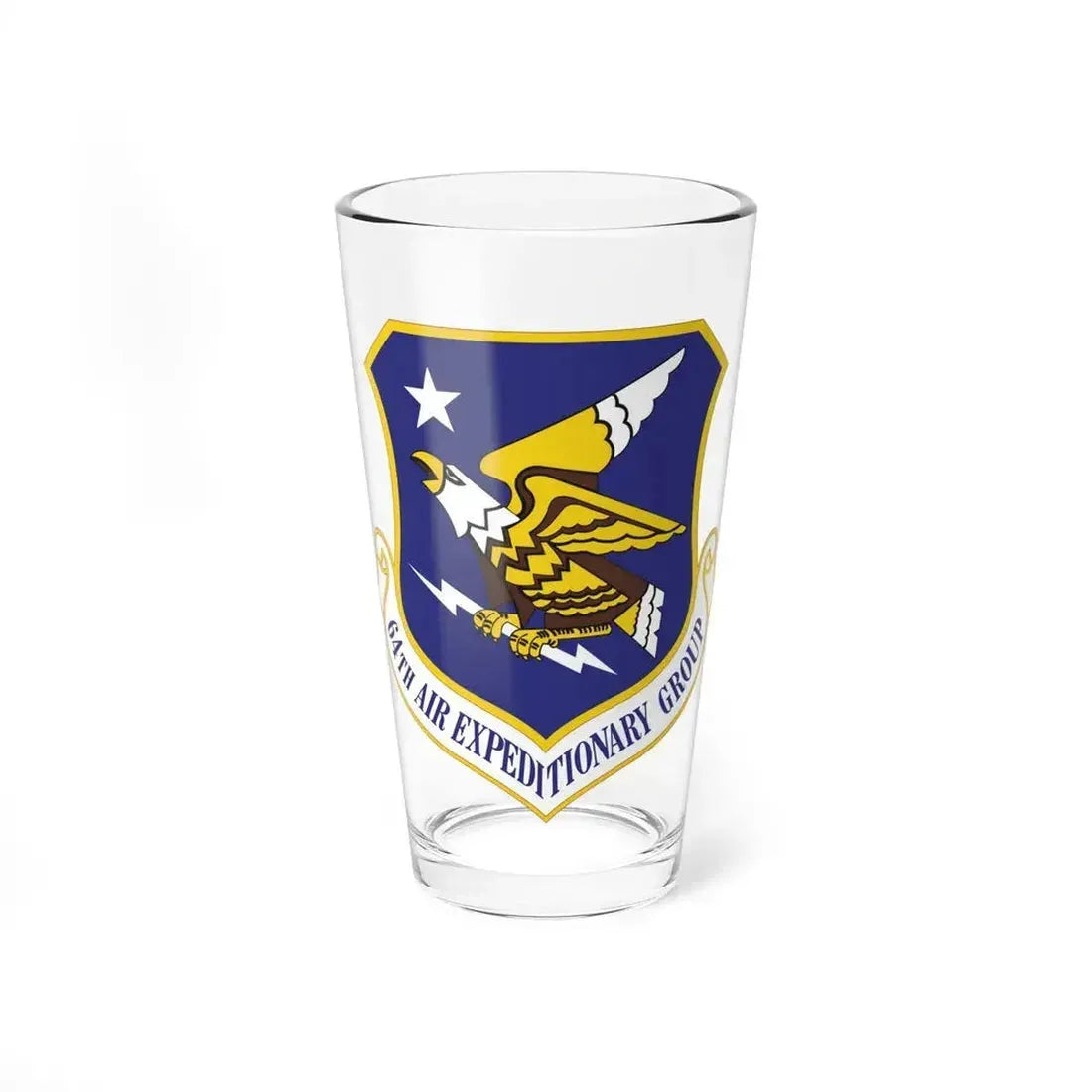 64th Air Expeditionary Group (U.S. Air Force) Pint Glass 16oz 16oz - Go Mug Yourself