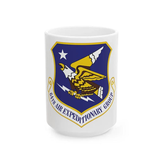 64th Air Expeditionary Group (U.S. Air Force) White Coffee Mug 15oz - Go Mug Yourself