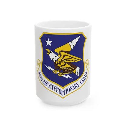 64th Air Expeditionary Group (U.S. Air Force) White Coffee Mug 15oz - Go Mug Yourself