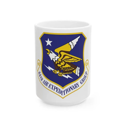 64th Air Expeditionary Group (U.S. Air Force) White Coffee Mug 15oz - Go Mug Yourself