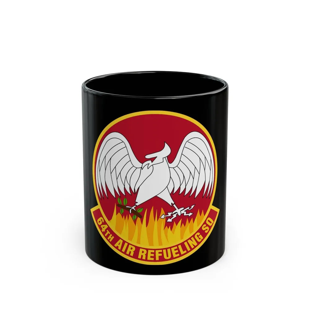 64th Air Refueling Squadron (U.S. Air Force) Black Coffee Mug-11oz-Go Mug Yourself