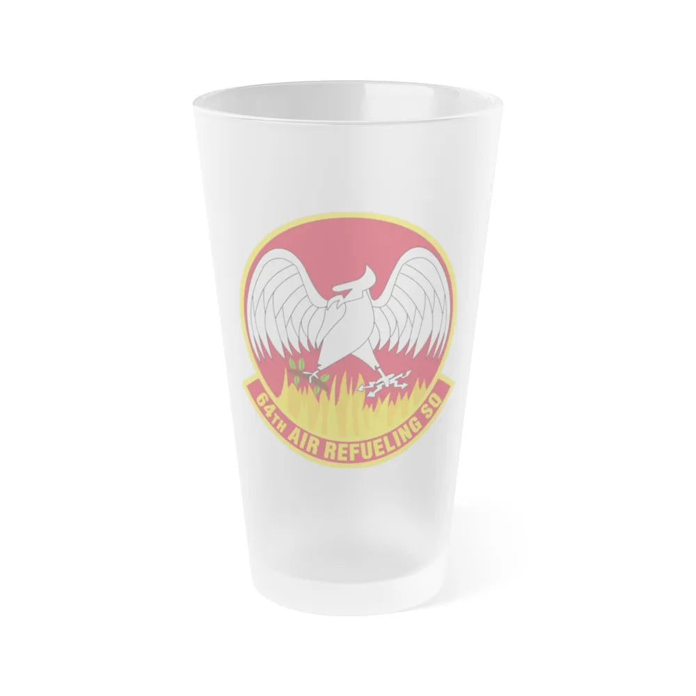 64th Air Refueling Squadron (U.S. Air Force) Frosted Pint Glass 16oz-Go Mug Yourself