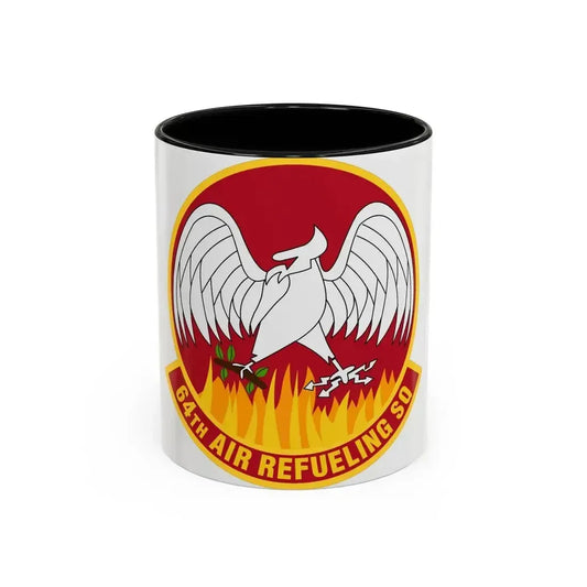 64th Air Refueling Squadron (U.S. Air Force) Accent Coffee Mug 11oz Black - Go Mug Yourself