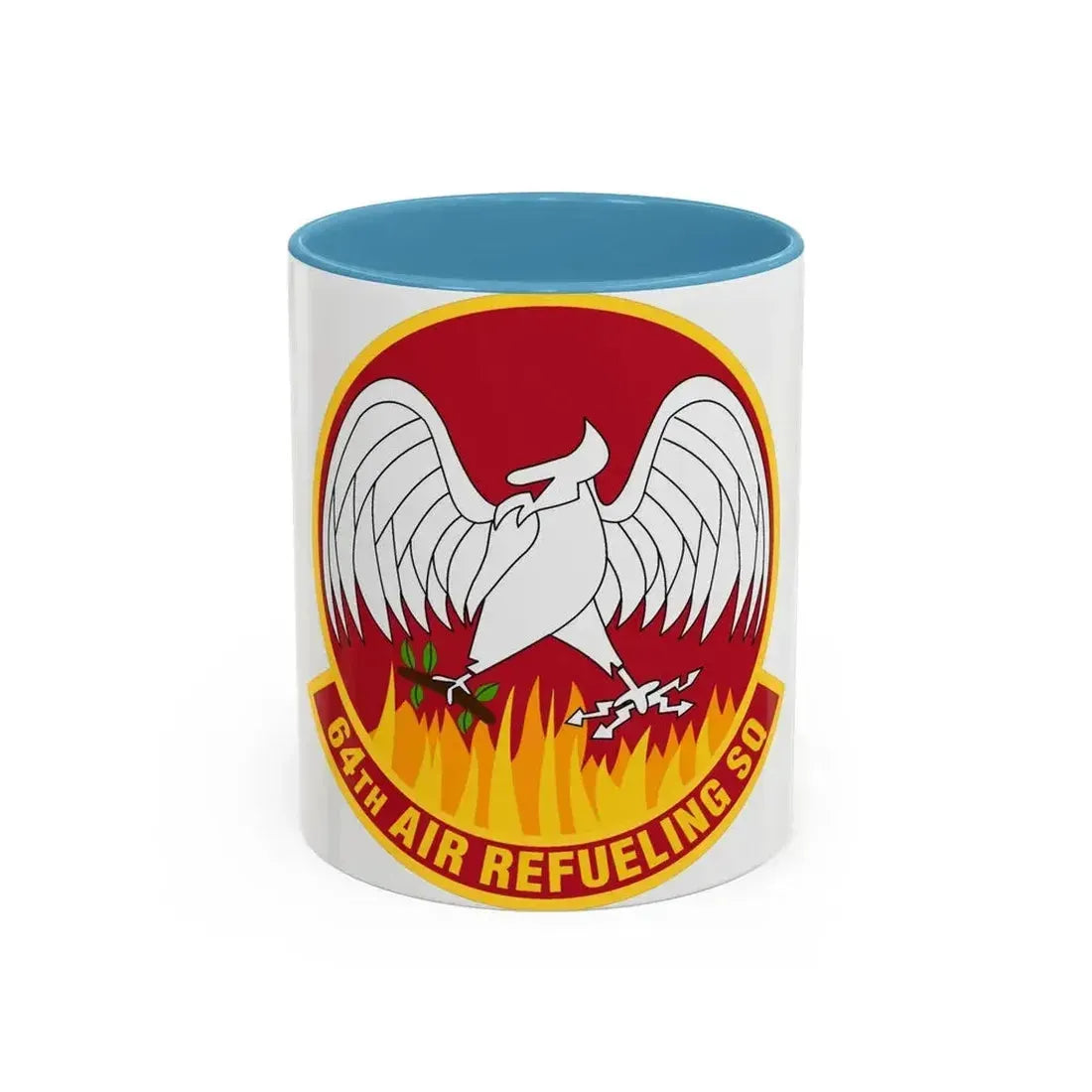 64th Air Refueling Squadron (U.S. Air Force) Accent Coffee Mug 11oz Light Blue - Go Mug Yourself