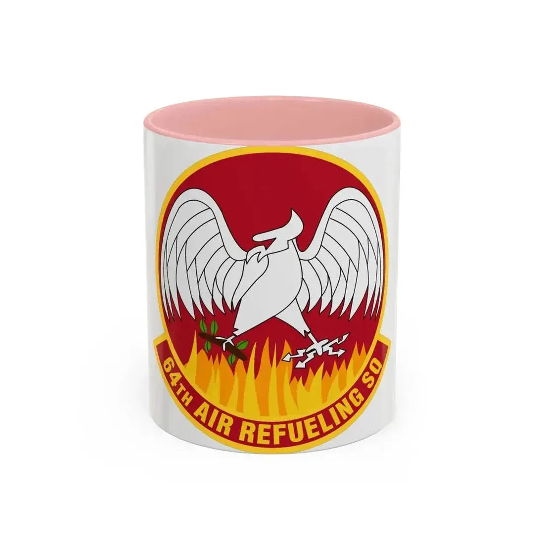 64th Air Refueling Squadron (U.S. Air Force) Accent Coffee Mug 11oz Pink - Go Mug Yourself