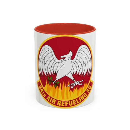 64th Air Refueling Squadron (U.S. Air Force) Accent Coffee Mug 11oz Red - Go Mug Yourself