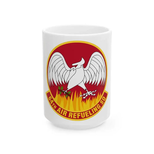 64th Air Refueling Squadron (U.S. Air Force) White Coffee Mug 15oz - Go Mug Yourself