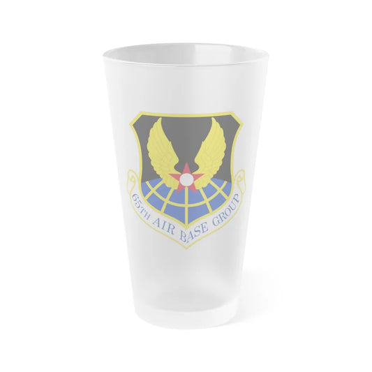 65 Air Base Group USAFE (U.S. Air Force) Frosted Pint Glass 16oz-Go Mug Yourself