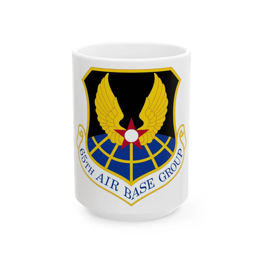 65 Air Base Group USAFE (U.S. Air Force) White Coffee Mug-15oz-Go Mug Yourself