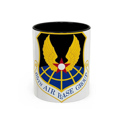 65 Air Base Group USAFE (U.S. Air Force) Accent Coffee Mug 11oz Black - Go Mug Yourself
