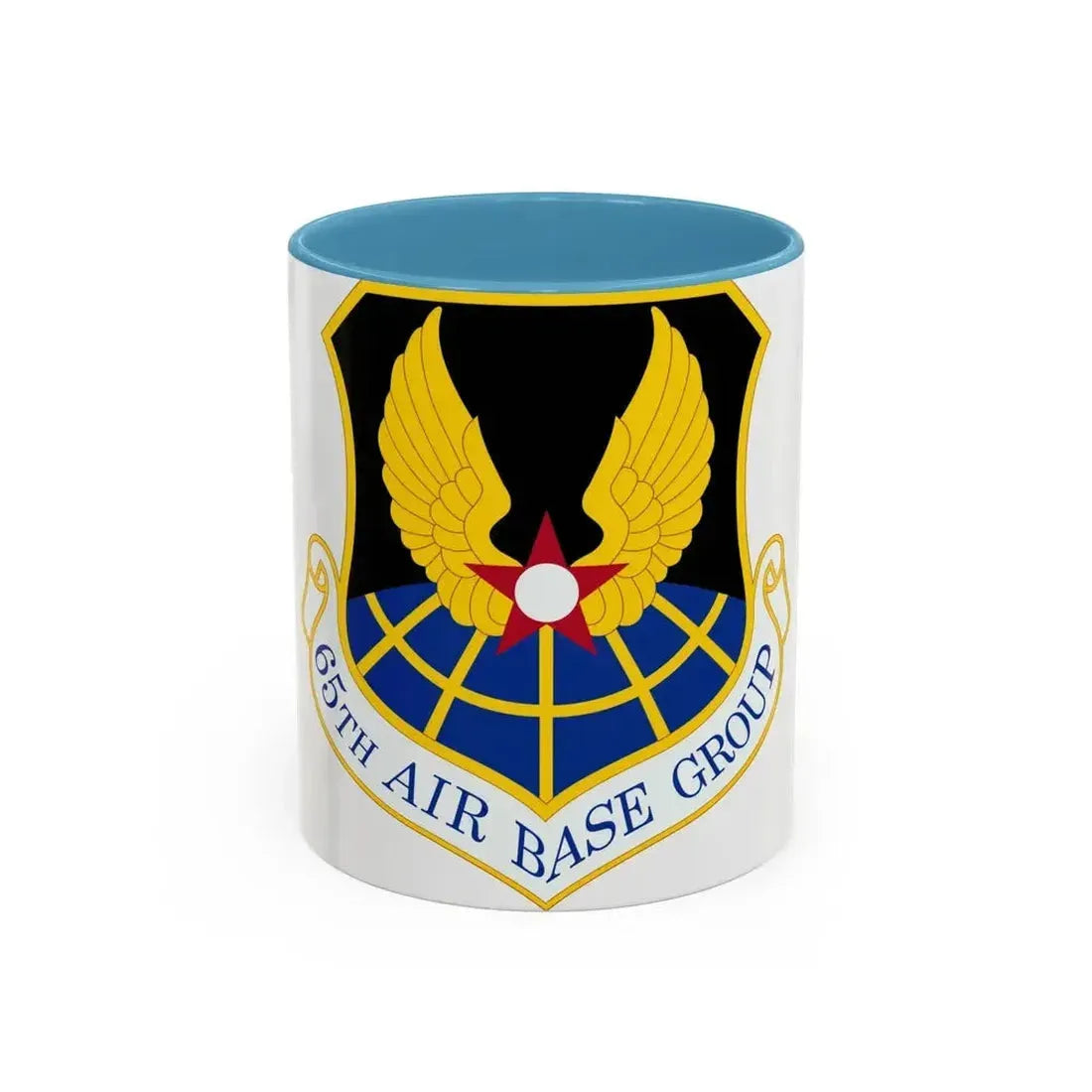65 Air Base Group USAFE (U.S. Air Force) Accent Coffee Mug 11oz Light Blue - Go Mug Yourself