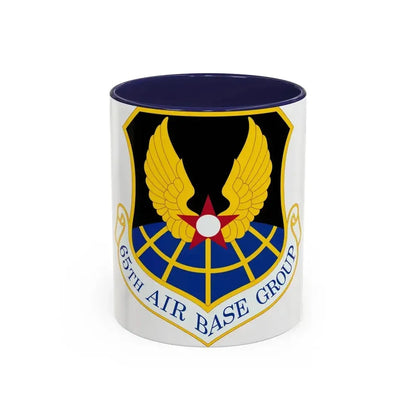 65 Air Base Group USAFE (U.S. Air Force) Accent Coffee Mug 11oz Navy - Go Mug Yourself