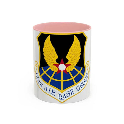 65 Air Base Group USAFE (U.S. Air Force) Accent Coffee Mug 11oz Pink - Go Mug Yourself