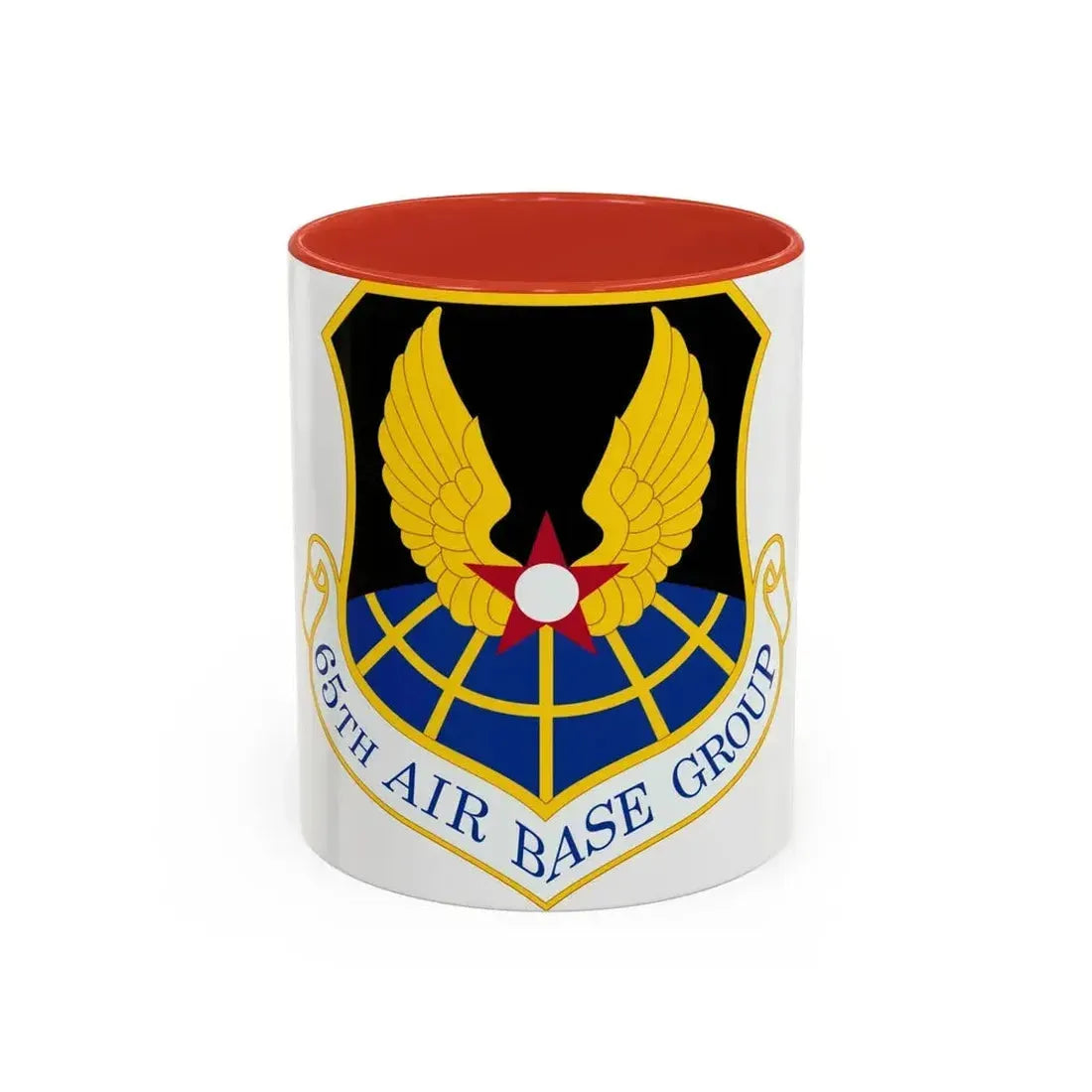 65 Air Base Group USAFE (U.S. Air Force) Accent Coffee Mug 11oz Red - Go Mug Yourself