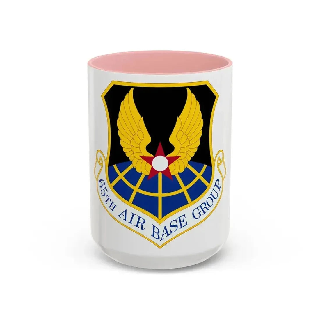 65 Air Base Group USAFE (U.S. Air Force) Accent Coffee Mug 15oz Pink - Go Mug Yourself