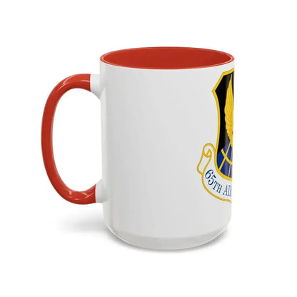65 Air Base Group USAFE (U.S. Air Force) Accent Coffee Mug - Go Mug Yourself