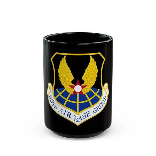 65 Air Base Group USAFE (U.S. Air Force) Black Coffee Mug 15oz - Go Mug Yourself