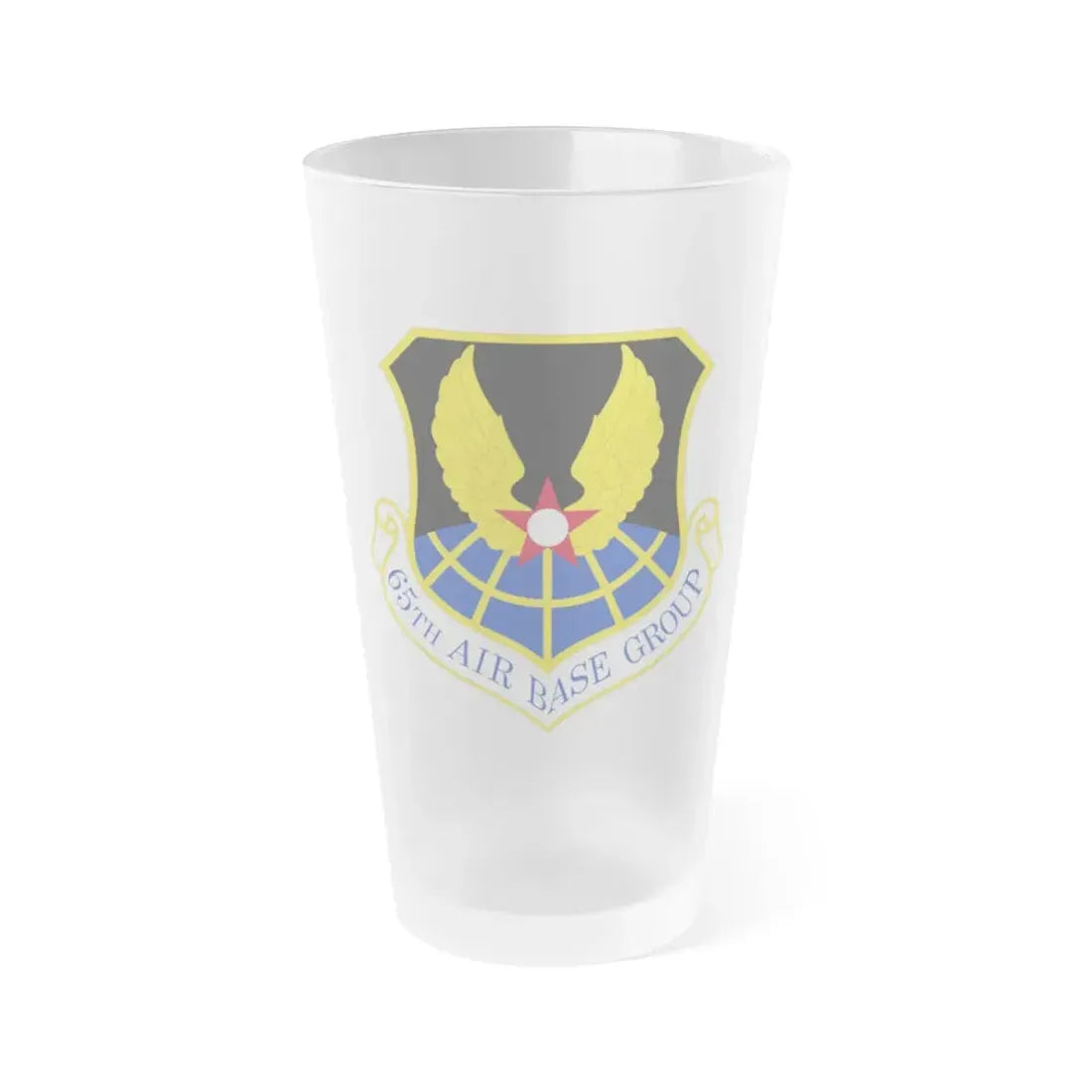 65 Air Base Group USAFE (U.S. Air Force) Frosted Pint Glass 16oz Default Title - Go Mug Yourself