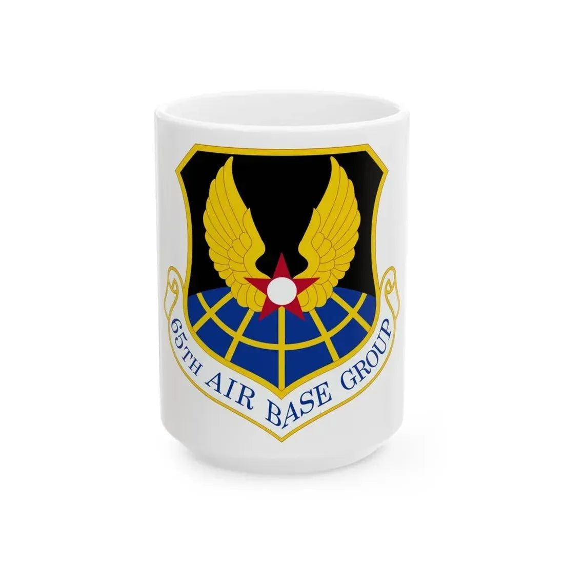 65 Air Base Group USAFE (U.S. Air Force) White Coffee Mug 15oz - Go Mug Yourself