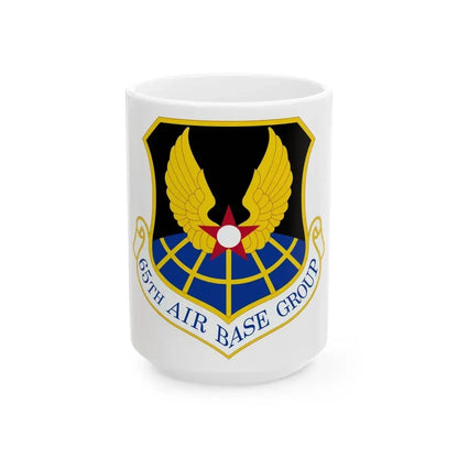 65 Air Base Group USAFE (U.S. Air Force) White Coffee Mug 15oz - Go Mug Yourself