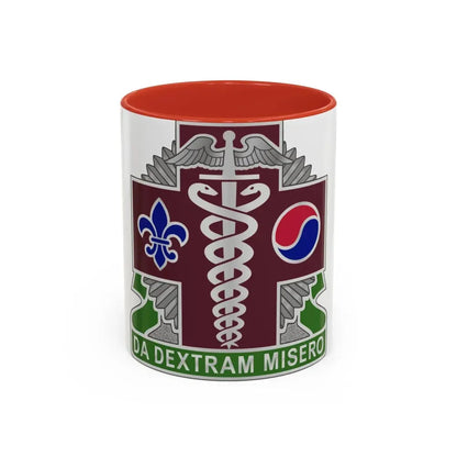 65 Medical Brigade 2 (U.S. Army) Accent Coffee Mug 11oz Red - Go Mug Yourself