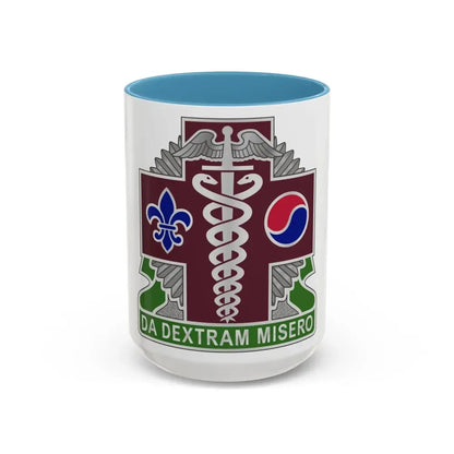65 Medical Brigade 2 (U.S. Army) Accent Coffee Mug 15oz Light Blue - Go Mug Yourself
