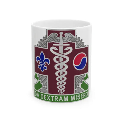 65 Medical Brigade 2 (U.S. Army) White Coffee Mug 11oz - Go Mug Yourself