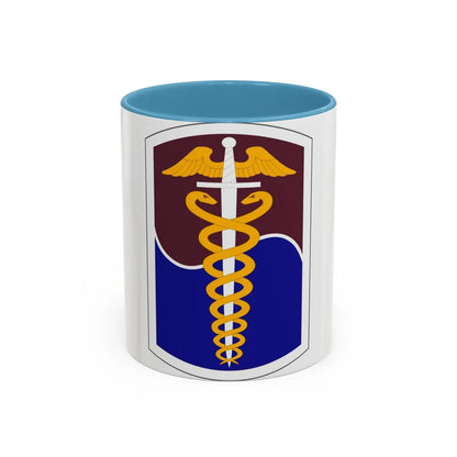 65 Medical Brigade (U.S. Army) Accent Coffee Mug-11oz-Light Blue-Go Mug Yourself