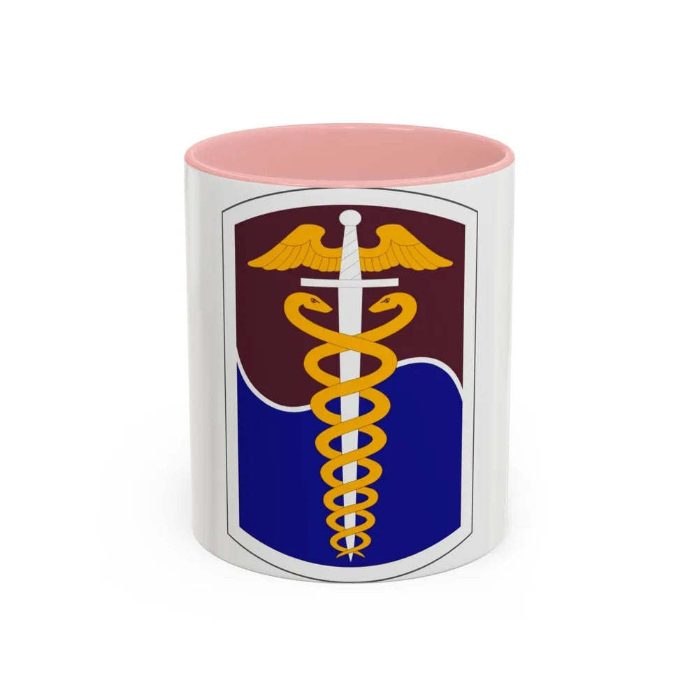 65 Medical Brigade (U.S. Army) Accent Coffee Mug-11oz-Pink-Go Mug Yourself